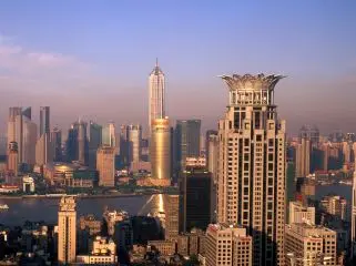 skyscrapers in Shanghai, China