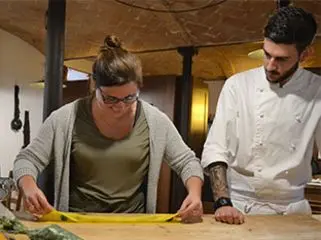USAC student in their culinary class.