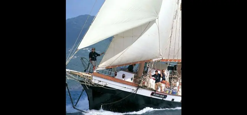 Ocean Star underway in the British Virgin Islands
