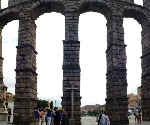 Aqueducts in Segovia, Spain