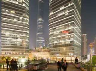 City of Shanghai at night