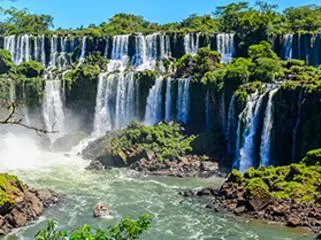 Iguazu Falls in South America